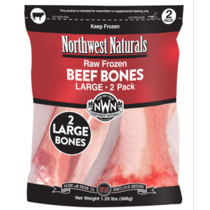 Northwest Naturals Raw Frozen Beef Bone 6-8", 2pk