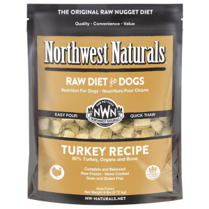 Northwest Naturals Raw Frozen Turkey Nuggets Dog Food - Mutts & Co.