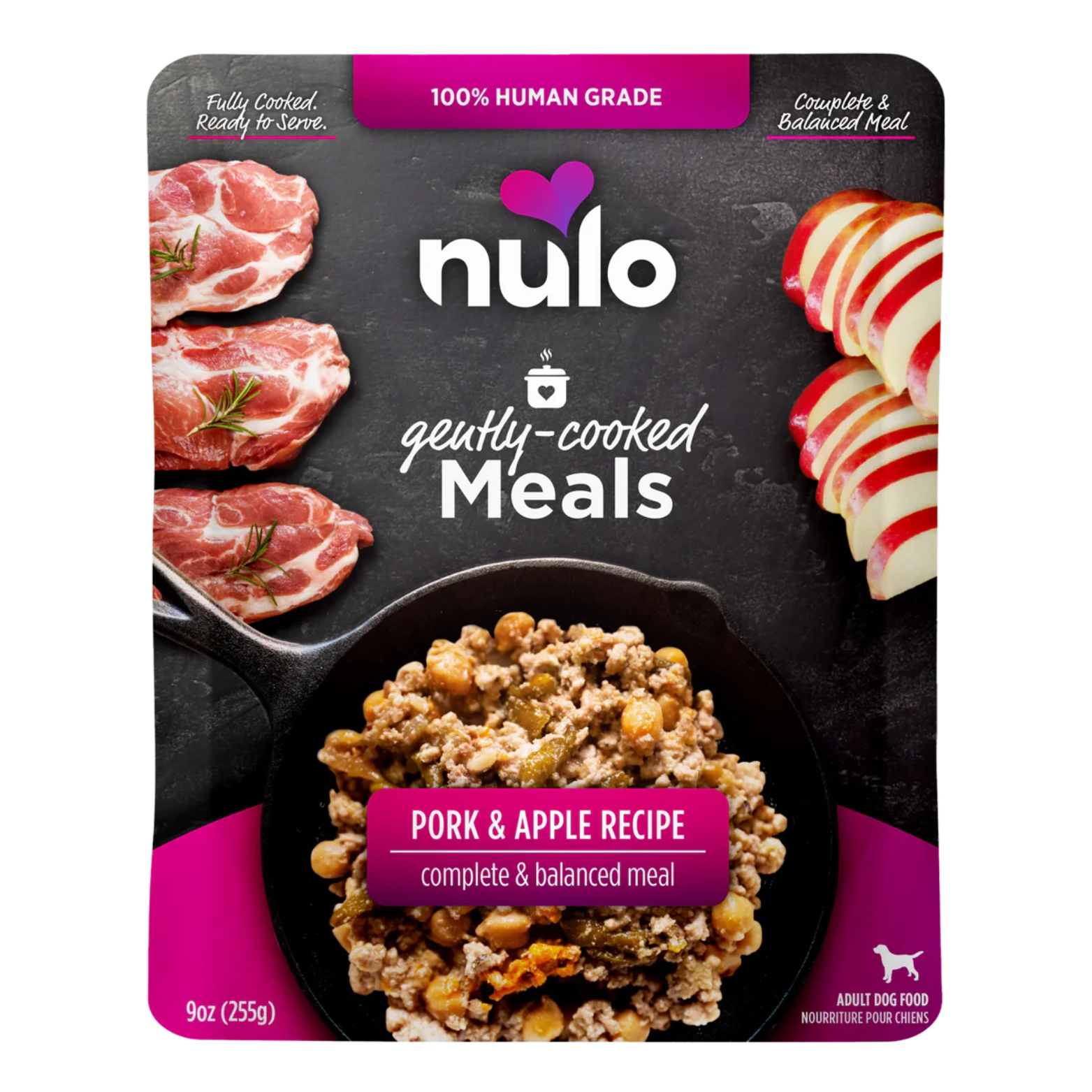 Nulo Freestyle Gently Cooked Meals Pork & Apple Recipe 9 oz