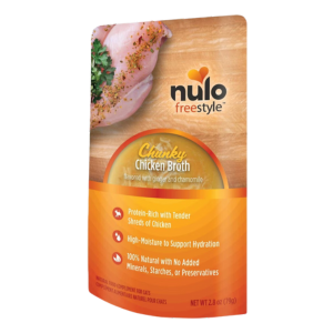 Nulo Freestyle Grain-Free Chunky Chicken Broth Recipe Cat Food Topper, 2.8oz - Mutts & Co.