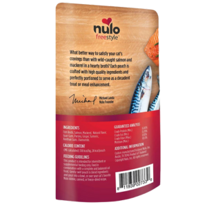 Nulo Freestyle Grain-Free Chunky Salmon & Mackerel Broth Recipe Cat Food Topper, 2.8oz - Mutts & Co.