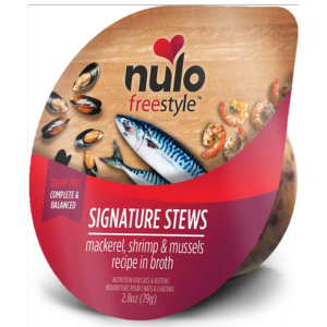 Nulo Freestyle Grain-Free Mackerel & Shrimp Stew Recipe Wet Cat Food, 2.8 oz - Mutts & Co.