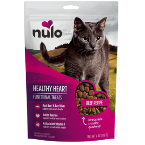Nulo Functional Grain-Free Healthy Heart Beef Cat treats, 4 oz - Mutts & Co.