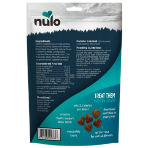 Nulo Functional Grain-Free Skin & Coat Salmon Cat treats, 4 oz - Mutts & Co.
