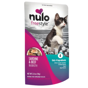 Nulo Grain-Free Sardine & Beef in Broth Cat Food Topper, 2.8oz - Mutts & Co.