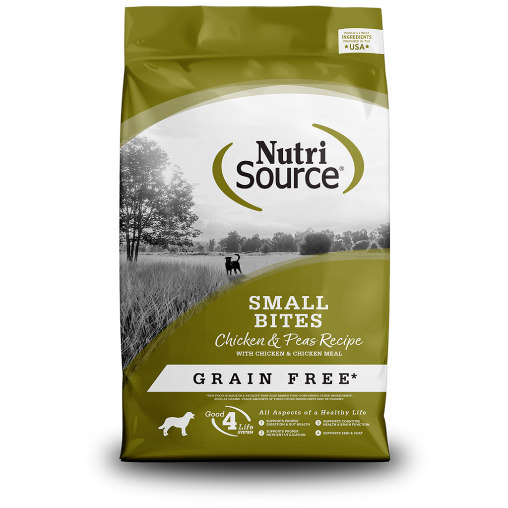 NutriSource Grain-Free Chicken & Pea Small Bites Formula Dry Dog Food