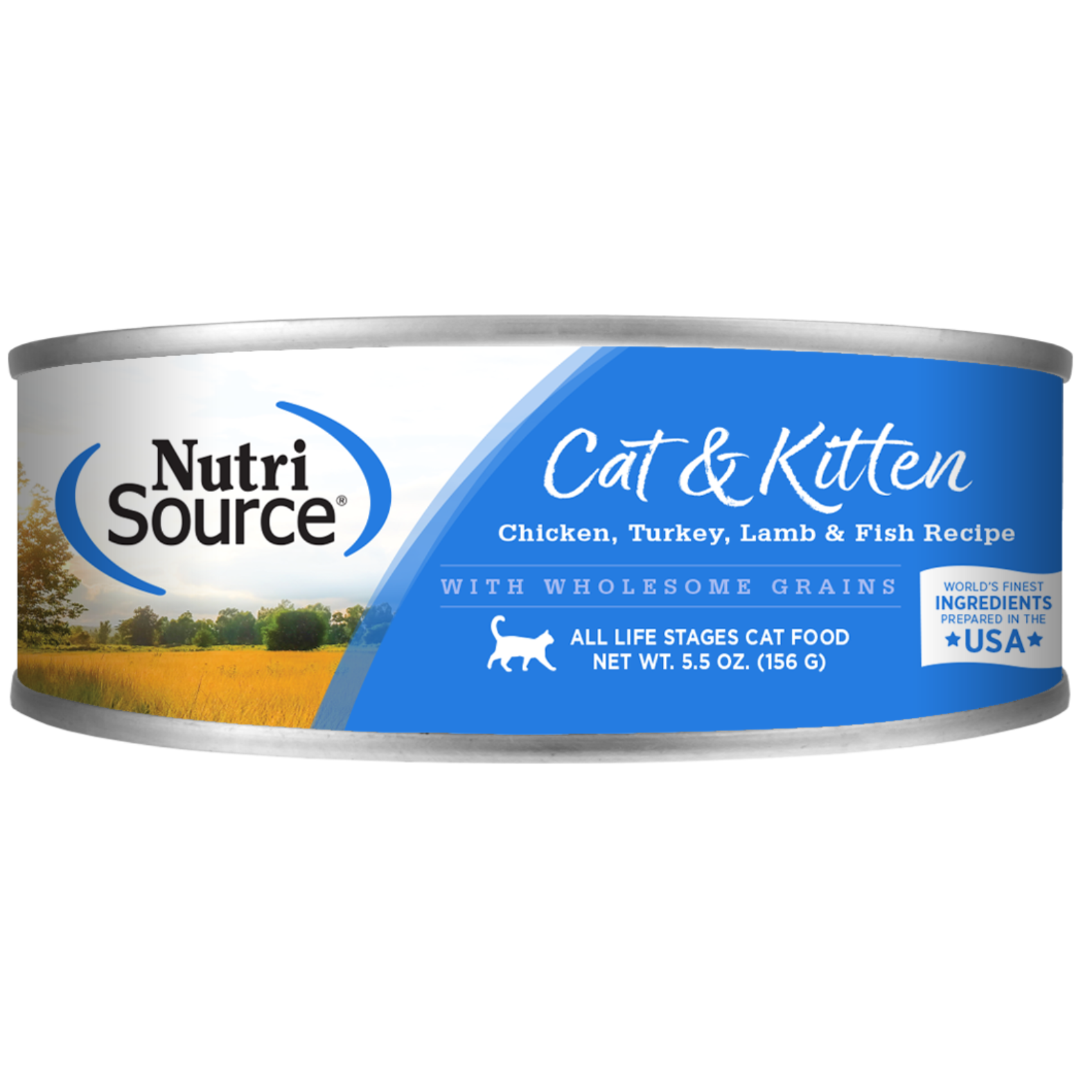 Nutrisource Chicken, Turkey, Lamb, and Fish Canned Cat Food 5.5 oz