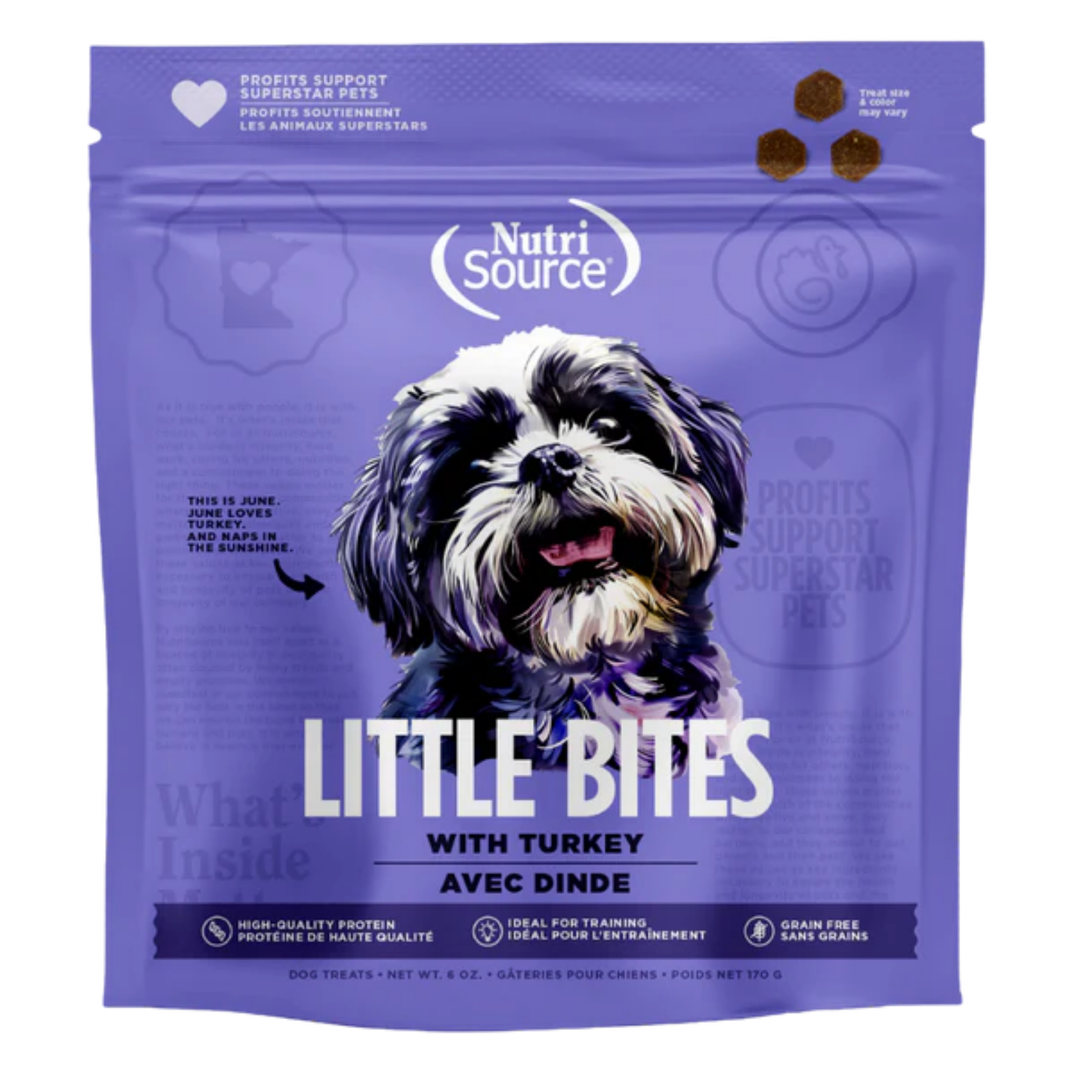 Nutrisource Grain Free Little Bites Turkey Dog Treats 6oz