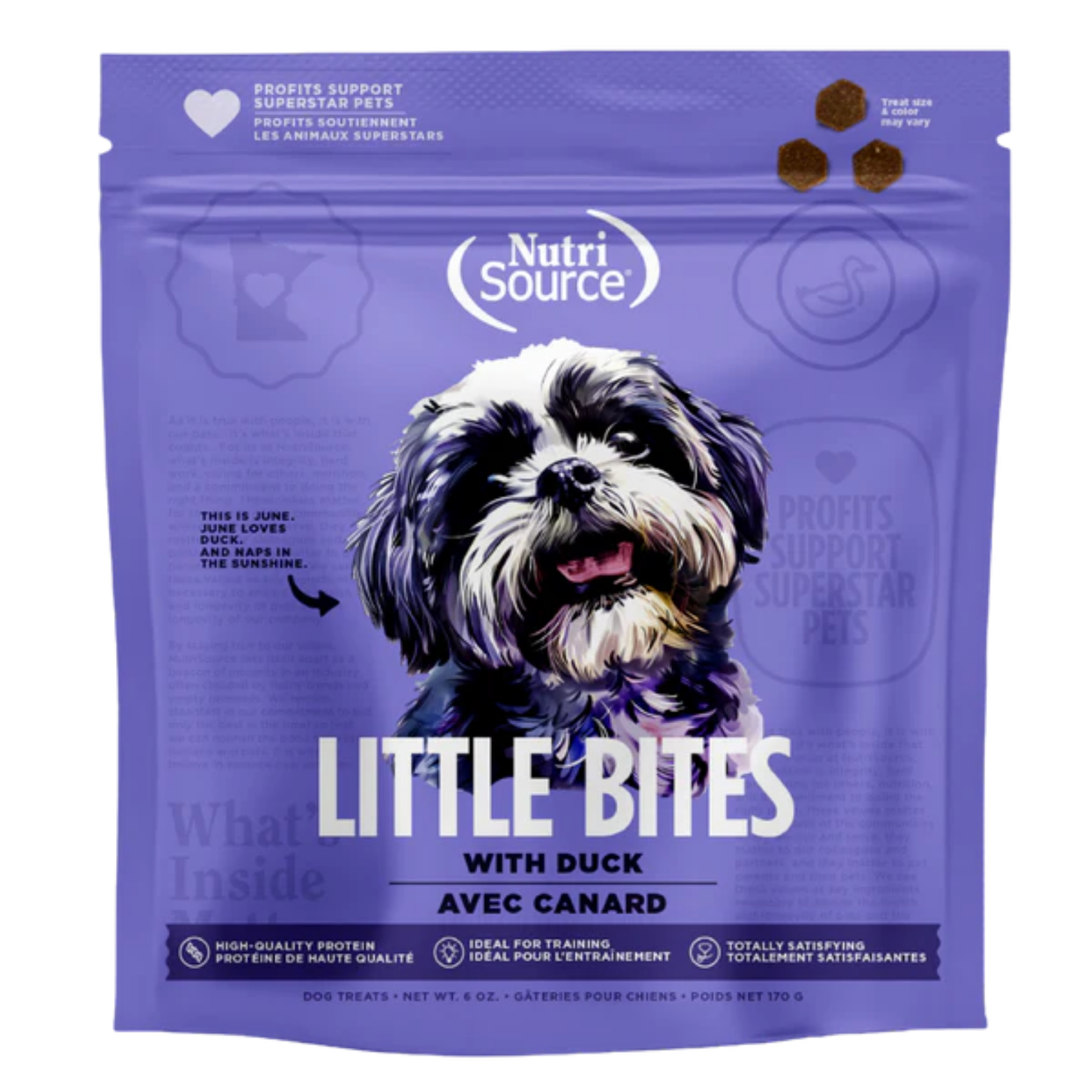 Nutrisource Little Bites Duck Dog Treats 6oz