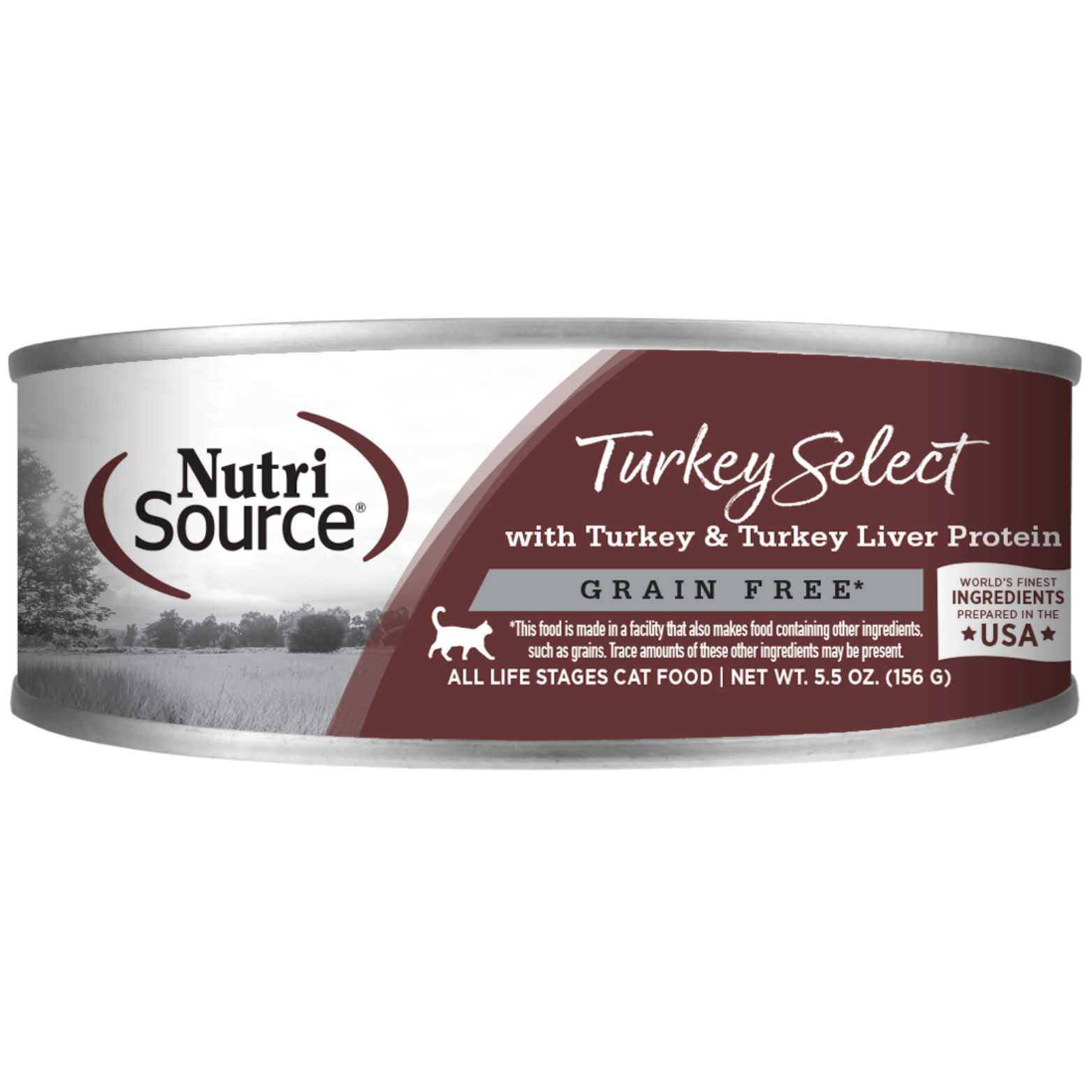 Nutrisource Turkey & Turkey Liver Select Grain-Free Canned Cat Food 5.5 oz