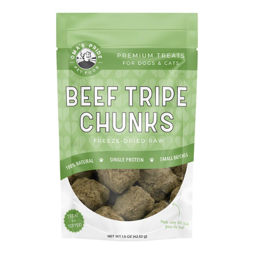 Oma's Pride Beef Tripe Chunks Freeze-Dried Dog & Cat Food