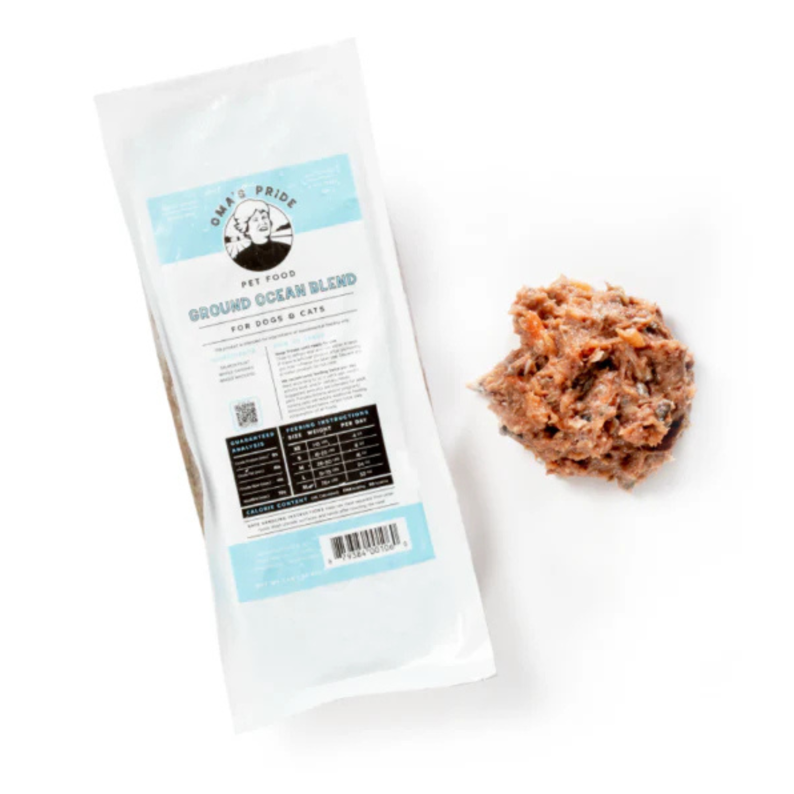 Oma's Pride Ground Ocean Blend Raw Frozen Dog & Cat Food