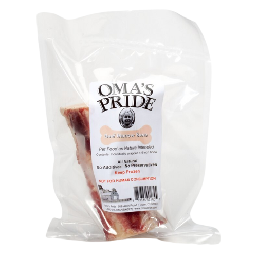 Oma's Pride Raw Frozen Beef Marrow Bones Large Dog Treats