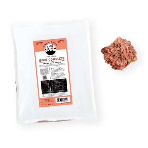 Oma's Pride Woof Complete Lamb Raw Frozen Dog Food