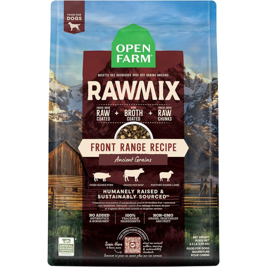 Open Farm Ancient Grains Front Range Rawmix Recipe Dry Dog Food