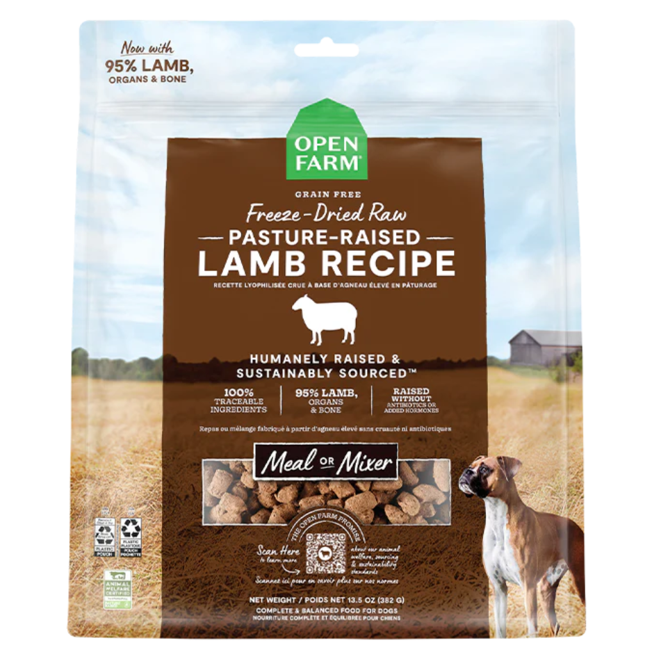 Open Farm Grain-Free Freeze Dried Raw Lamb Dog Food