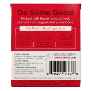 Open Farm Grain Free Beef Rustic Stew Dog Food  12.5 oz - Mutts & Co.