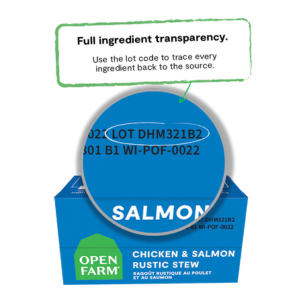 Open Farm Grain Free Wild Chicken & Salmon Stew Dog Food  12.5 oz.