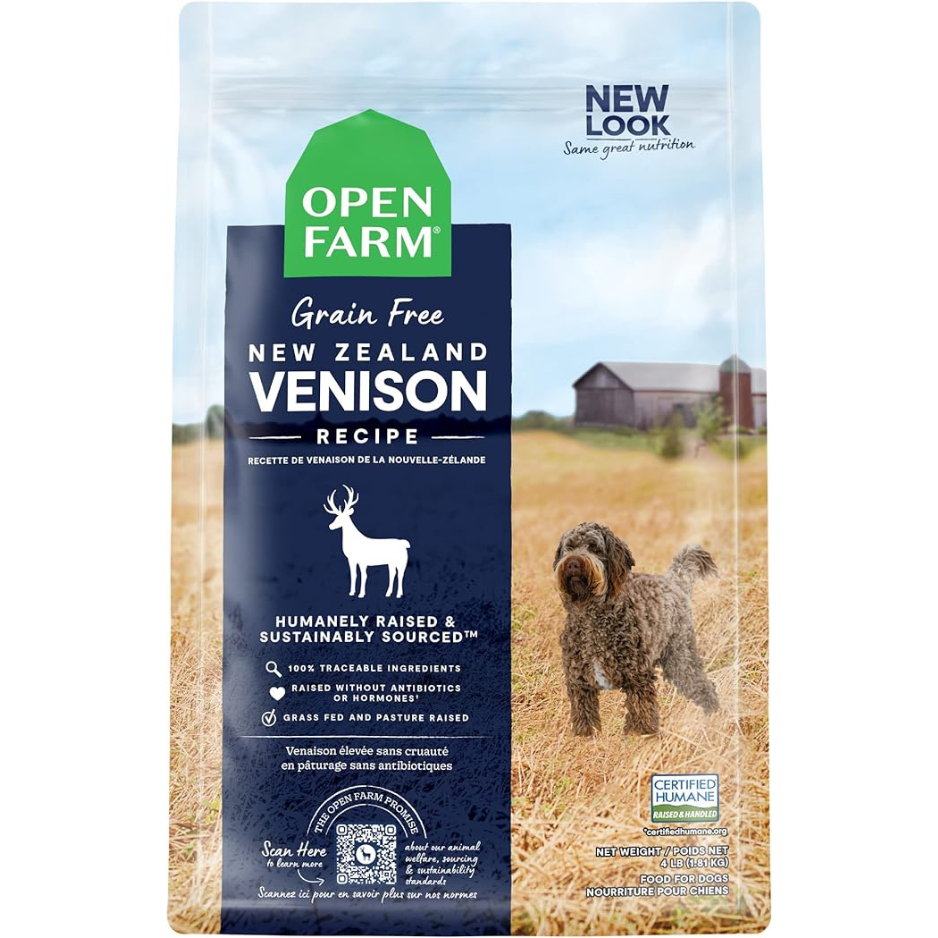 Open Farm Ancient Grains New Zealand Venison Dry Dog Food