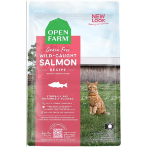 Open Farm Wild Caught Salmon Recipe Grain-Free Dry Cat Food - Mutts & Co.