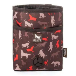 P.L.A.Y. Pet Lifestyle and You Scout & About Deluxe Training Pouch Mocha - Mutts & Co.
