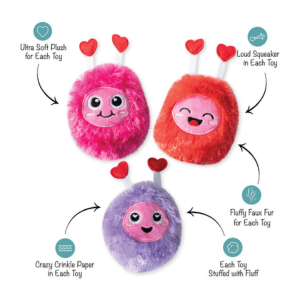 Pet Shop by Fringe Studio Love Connection 3 Piece Set Small Dog Toy - Mutts & Co.