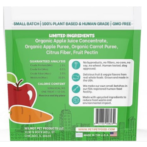 Petipet Apples + Carrots Soft & Chewy Dog Treats 5 oz - Mutts & Co.