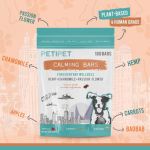 Petipet Calming Bars Everyday Wellness Dog Supplement - Mutts & Co.
