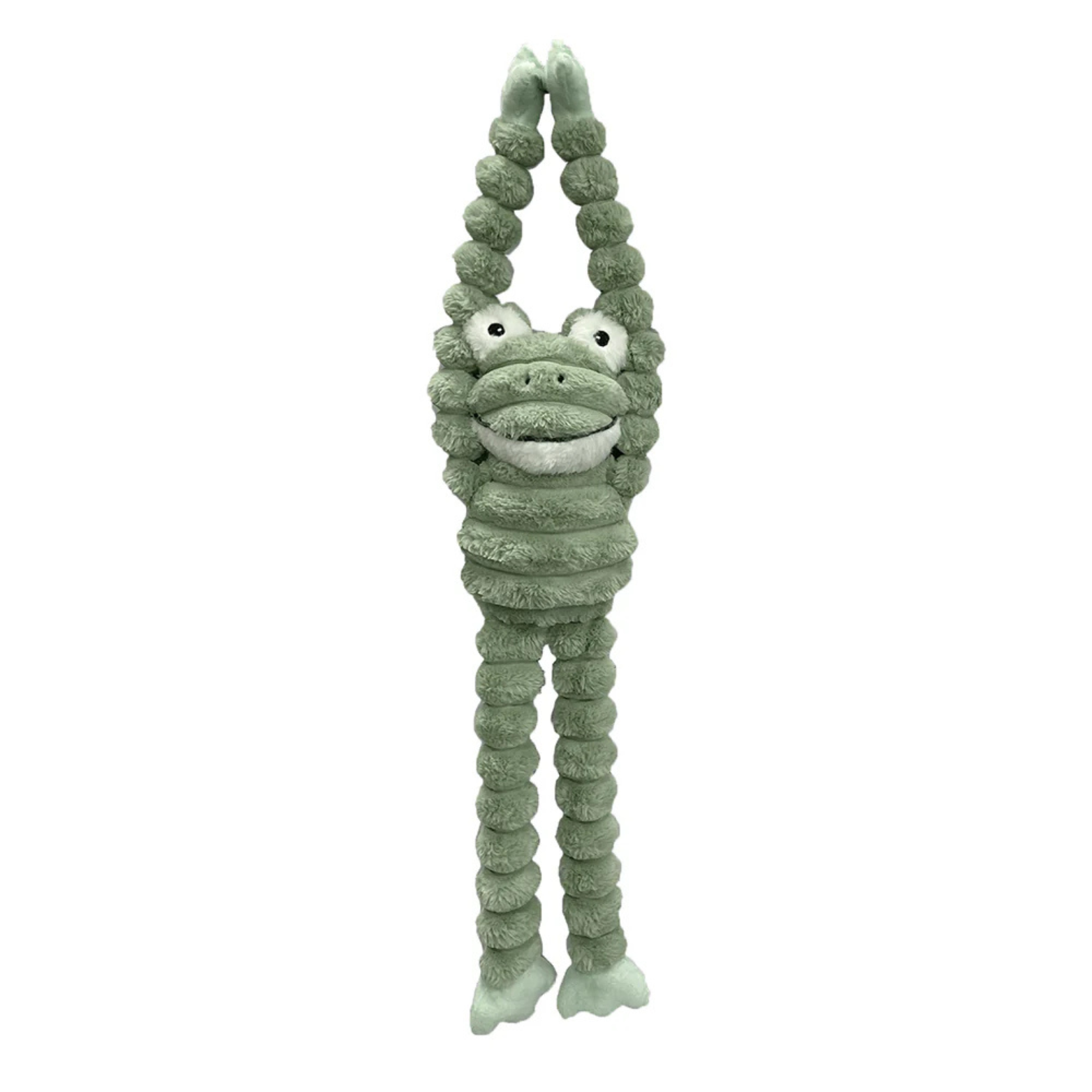 Petlou Farm Friends Long Legged Frog Dog Toy, 36"