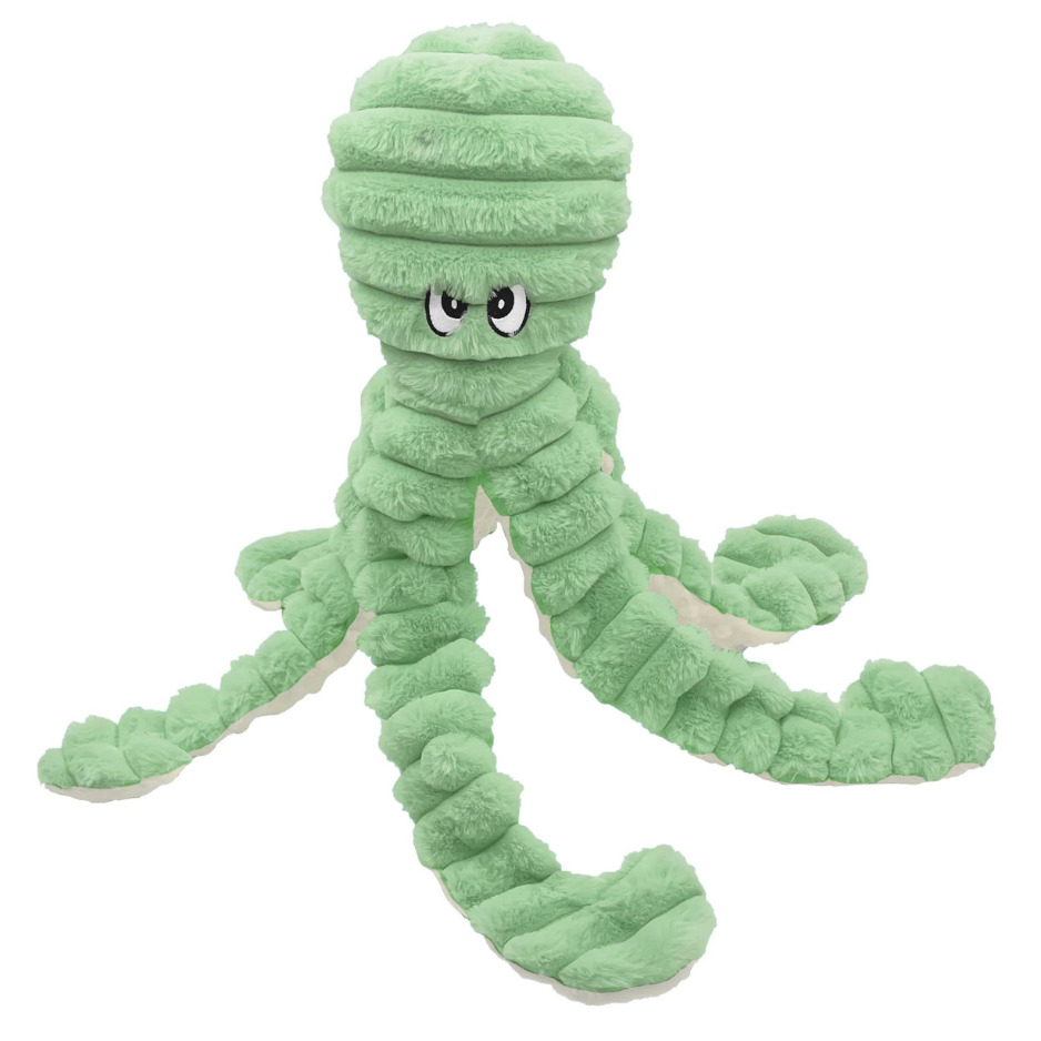 Petlou King Octopus Dog Toy, Pastel Green, 26"