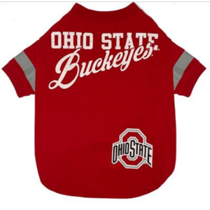 Pets First Ohio State Stripe Tee for Pets - Mutts & Co.