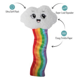 Pet Shop by Fringe Studio Head In The Clouds Plush Dog Toy - Mutts & Co.