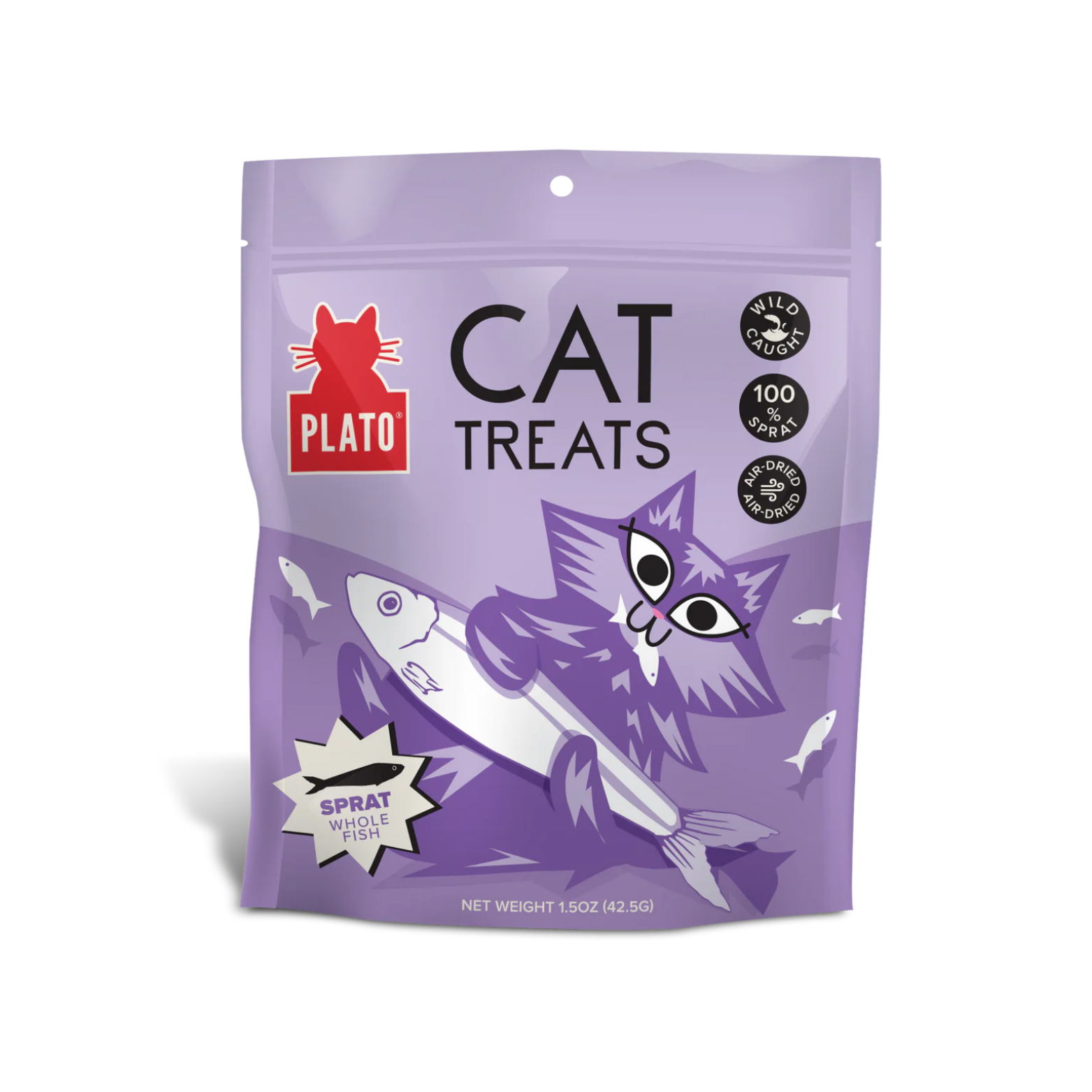 Plato Grain-Free Air Dried Baltic Sprat Cat Treats 2.5 oz