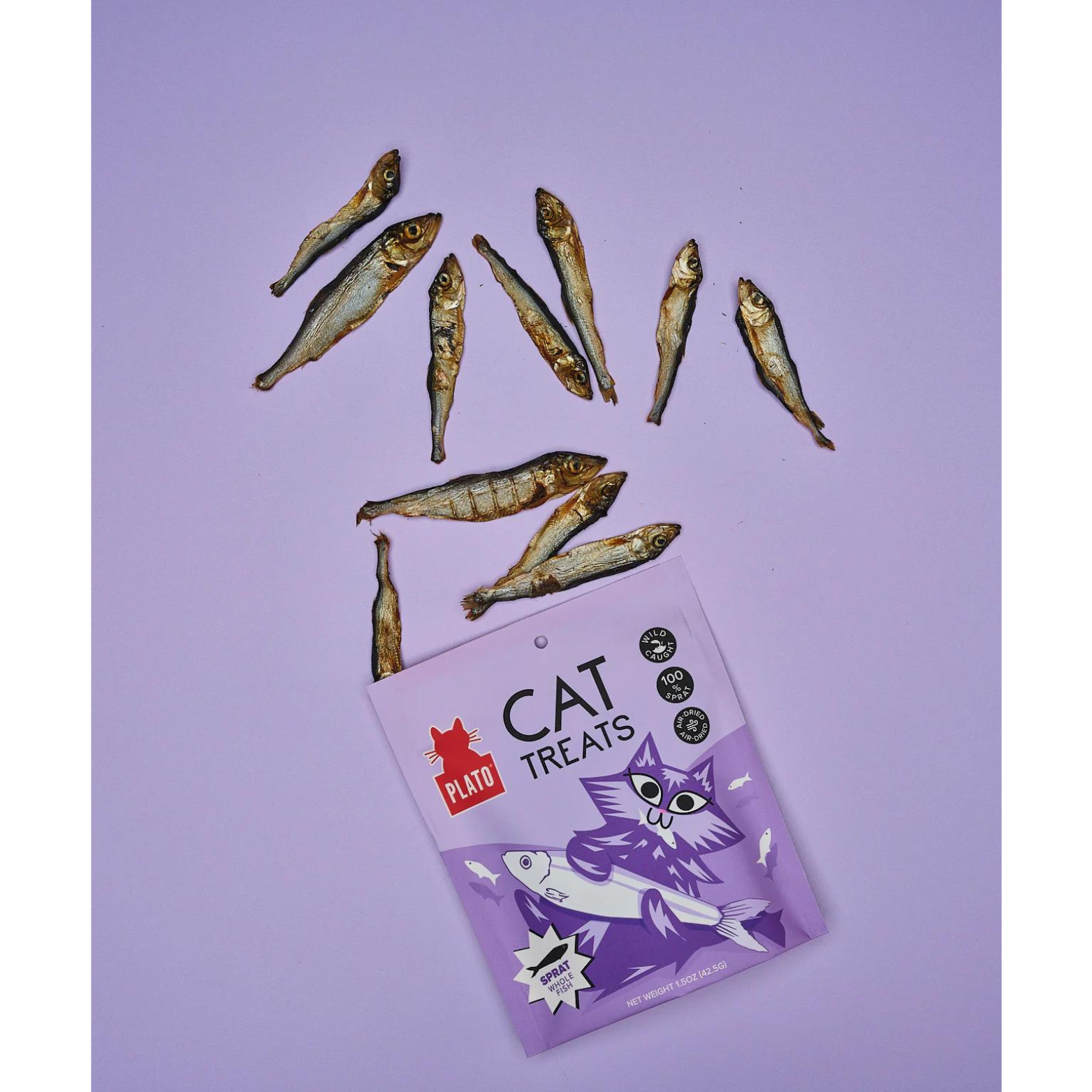 Plato Grain-Free Air Dried Baltic Sprat Cat Treats 2.5 oz