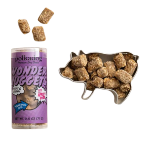 Polka Dog Mini Tube Wonder Nuggets Apple & Pork Soft & Chewy Dog Treats 2.5oz
