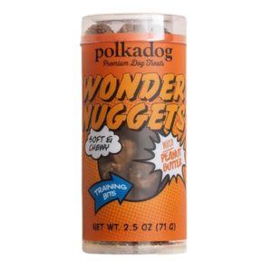 Polka Dog Mini Tube Wonder Nuggets Peanut Butter Soft & Chewy Dog Treats 2.5oz
