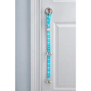 Poochie Pets PoochieBells® Dog Doorbells Signature Tracks Light Blue - Mutts & Co.