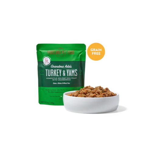 Portland Pet Gently Cooked Grandma Ada's Grain-Free Turkey & Yam Dog Food 9oz