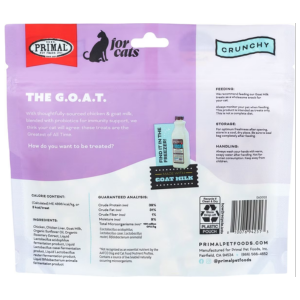 Primal The G.O.A.T Freeze-Dried Chicken & Goat Milk Cat Treats 2 oz