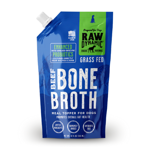 Raw Dynamic Frozen Beef Bone Broth with Probiotics 12 oz