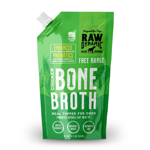 Raw Dynamic Frozen Chicken Bone Broth with Probiotics 12 oz