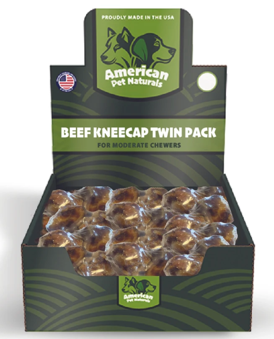 American Pet Naturals Beef Kneecap Twin Pack Dog Chews