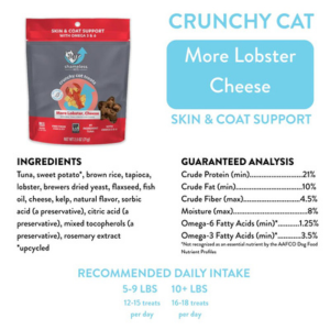 Shameless Pets Crunchy More Lobster, Cheese Cat Treats, 2.5oz