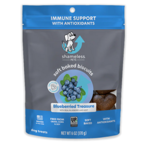 Shameless Pets Soft-Baked Blueberried Treasure Biscuits for Dogs, 6oz