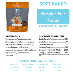 Shameless Pets Soft-Baked Pumpkin Nut Par-Tay Biscuits for Dogs, 6oz