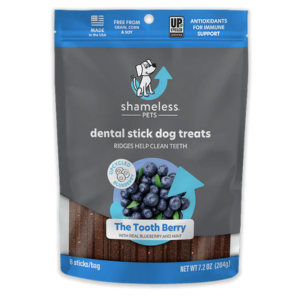 Shameless Pets The Tooth Berry Dental Sticks for Dogs, 7.2oz