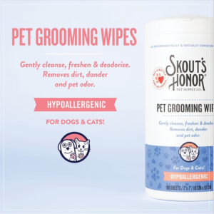 Skout's Honor Hypoallergenic Pet Grooming Wipes