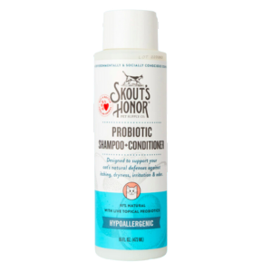 Skout's Honor Probiotic Cat Shampoo + Conditioner Hypoallergenic Fragrance Free 16-oz