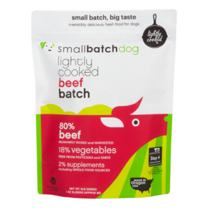 Small Batch Beef Lightly Cooked Dog Food