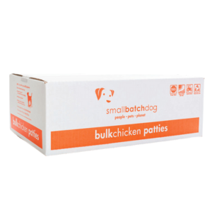Small Batch Chicken Frozen Raw Dog Food Patties, 18 lbs